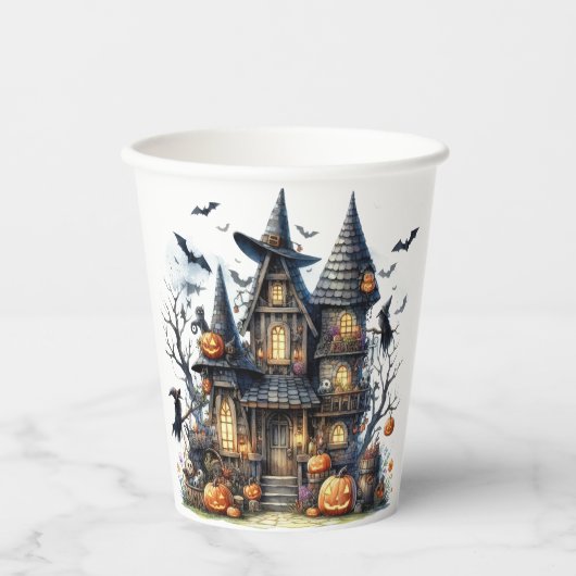 Spooky Paper Cup Papieren Bekers (Voorkant)