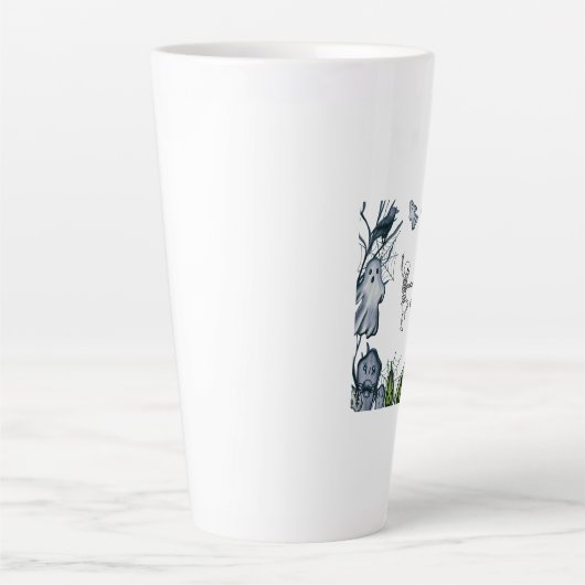 Spooky Party Frame tee shirt Latte Mok (Voorkant)