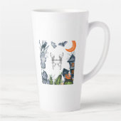 Spooky Party Frame tee shirt Latte Mok (Rechts)