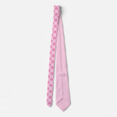 Spooky Pastel Roze Pompoen Patroon Halloween Stropdas (Achterkant)