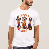 Spooky Paws Unisex T-Shirt (Voorkant)