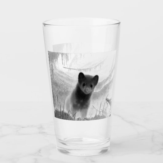 Spooky Pine Marten Glas (Voorkant)