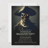Spooky Pirate Halloween Kostuum Party Kaart (Voorkant)