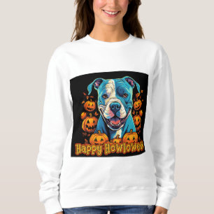 Spooky Pitbull Happy Howloween Trui