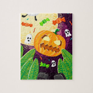 Spooky pompoen avontuur puzzel