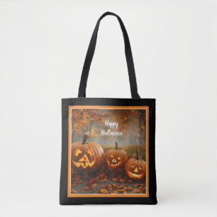 Spooky pompoenen familie Collectie Draagtas