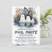 Spooky Pool Party Kaart (Staand voorkant)