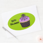 Spooky Pumpkin Cupcake/Halloween Goody-Bag Sticker (Envelop)