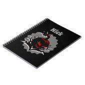 Spooky Pumpkin Custom Notitieboek (Linkerzijde)