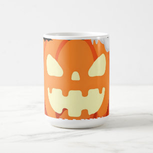 Spooky Pumpkin & Ghost Halloween klok Koffiemok