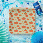 Spooky Pumpkin Halloween Papieren Bordje (Feest)