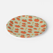 Spooky Pumpkin Halloween Papieren Bordje (Gekanteld)