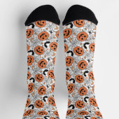 Spooky Pumpkin Halloween Pattern Sokken (Top)
