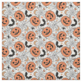 Spooky Pumpkin Halloween Pattern Stof (Swatch)