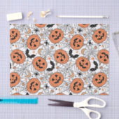 Spooky Pumpkin Halloween Pattern Tissuepapier (Craft)