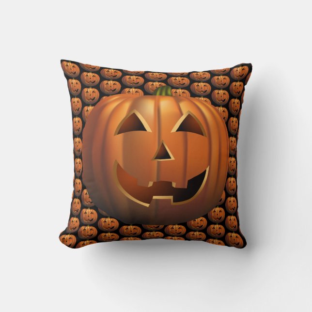 Spooky Pumpkin Kussen (Voorkant)