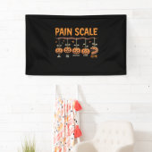 Spooky Pumpkin Pain Scale Trauma Nurse Triage Hall Spandoek (Insitu)