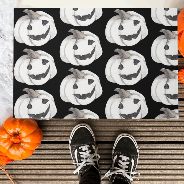 Spooky Pumpkin Pattern | Happy Halloween Deurmat (Creator heeft geüpload)