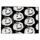 Spooky Pumpkin Pattern | Happy Halloween Groot Cadeauzakje (Achterkant)