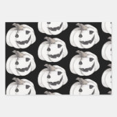 Spooky Pumpkin Pattern | Happy Halloween Inpakpapier Vel (Voorkant 3)