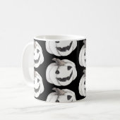 Spooky Pumpkin Pattern | Happy Halloween Koffiemok (Voorkant links)