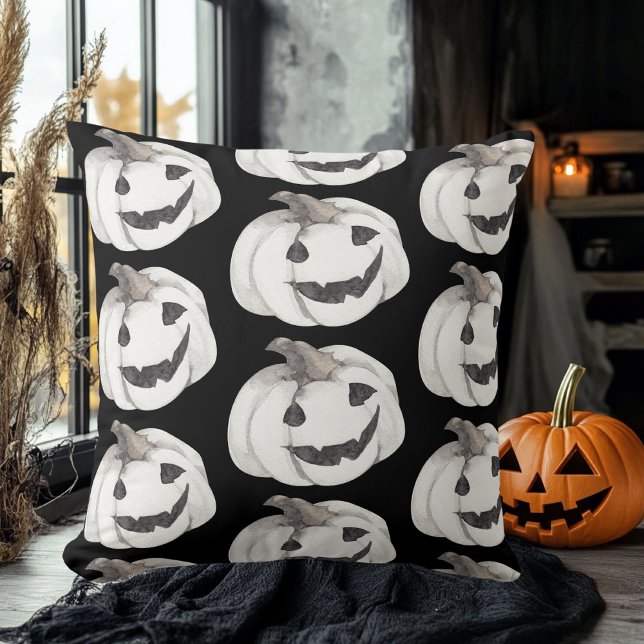 Spooky Pumpkin Pattern | Happy Halloween Kussen (Creator heeft geüpload)