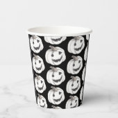 Spooky Pumpkin Pattern | Happy Halloween Papieren Bekers (Achterkant)
