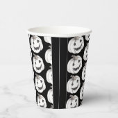 Spooky Pumpkin Pattern | Happy Halloween Papieren Bekers (Rechts)