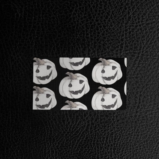 Spooky Pumpkin Pattern | Happy Halloween Visitekaartje