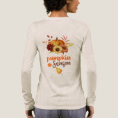 Spooky Pumpkin Season | Cute Fall & Halloween Tri-Blend Shirt (Achterkant)