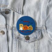 Spooky Pumpkin Trick or treat Button (In situ)