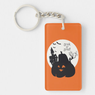 Spooky Pumpkin Trick or treat Sleutelhanger