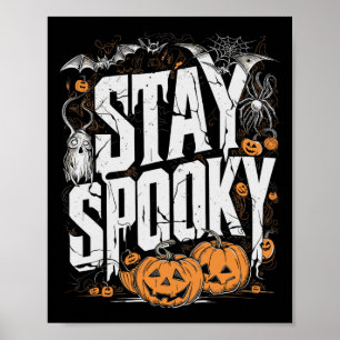 Spooky Quote Halloween Drink Coffee Funny Kleding Poster