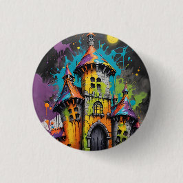 Spooky Rainbow Castle Button
