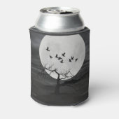 Spooky Ravens Vliegen tegen de Volle Maan Blikjeskoeler (Blikje Achterkant)