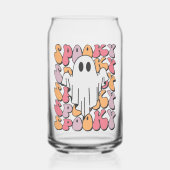 Spooky Retro Ghost Blikvorm Glas (Voorkant)