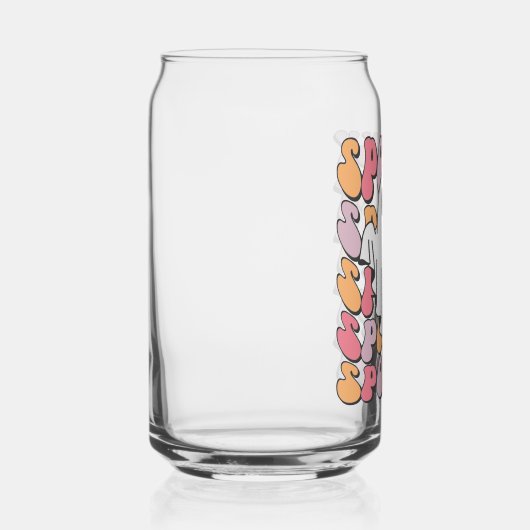 Spooky Retro Ghost Blikvorm Glas (Rechts)