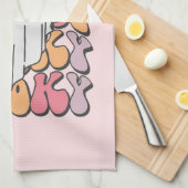 Spooky Retro Ghost Theedoek (Quarter Fold)