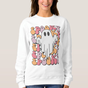 Spooky Retro Ghost Trui