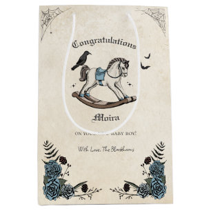 Spooky Rocking Horse Boy Baby shower Medium Cadeauzakje