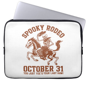 Spooky Rodeo Halloween 31 oktober Laptop Sleeve