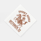 Spooky Rodeo Halloween 31 oktober Servet (Hoek)