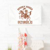 Spooky Rodeo Halloween 31 oktober Spandoek (Insitu)