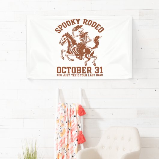 Spooky Rodeo Halloween 31 oktober Spandoek (Insitu)