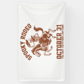 Spooky Rodeo Halloween 31 oktober Spandoek (Verticaal)