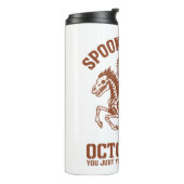 Spooky Rodeo Halloween 31 oktober Thermosbeker (Gedraaid links)