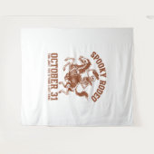 Spooky Rodeo Halloween 31 oktober Wandkleed (Voorkant (horizontaal))