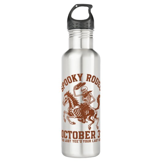 Spooky Rodeo Halloween 31 oktober Waterfles (Voorkant)