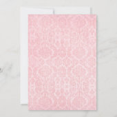 Spooky Roze en Zwarte Spin Web Uitnodiging (Achterkant)