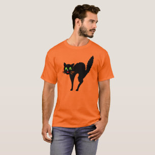 Spooky Scary Creepy Black Cat Halloween Costume T-shirt